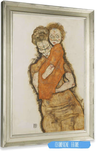 Mother And Child by Egon Schiele Posters, Prints, & Visual Artwork