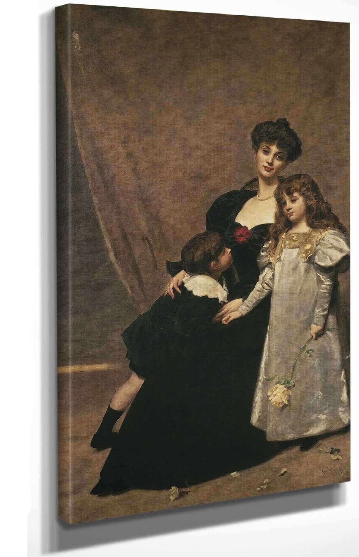 Mother And Children Madame Feydeau And Her Children by Carolus Duran Posters, Prints, & Visual Artwork