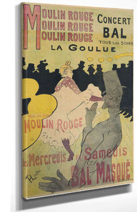 Moulin Rouge La Goulue by Henri De Toulouse Lautrec Posters, Prints, & Visual Artwork