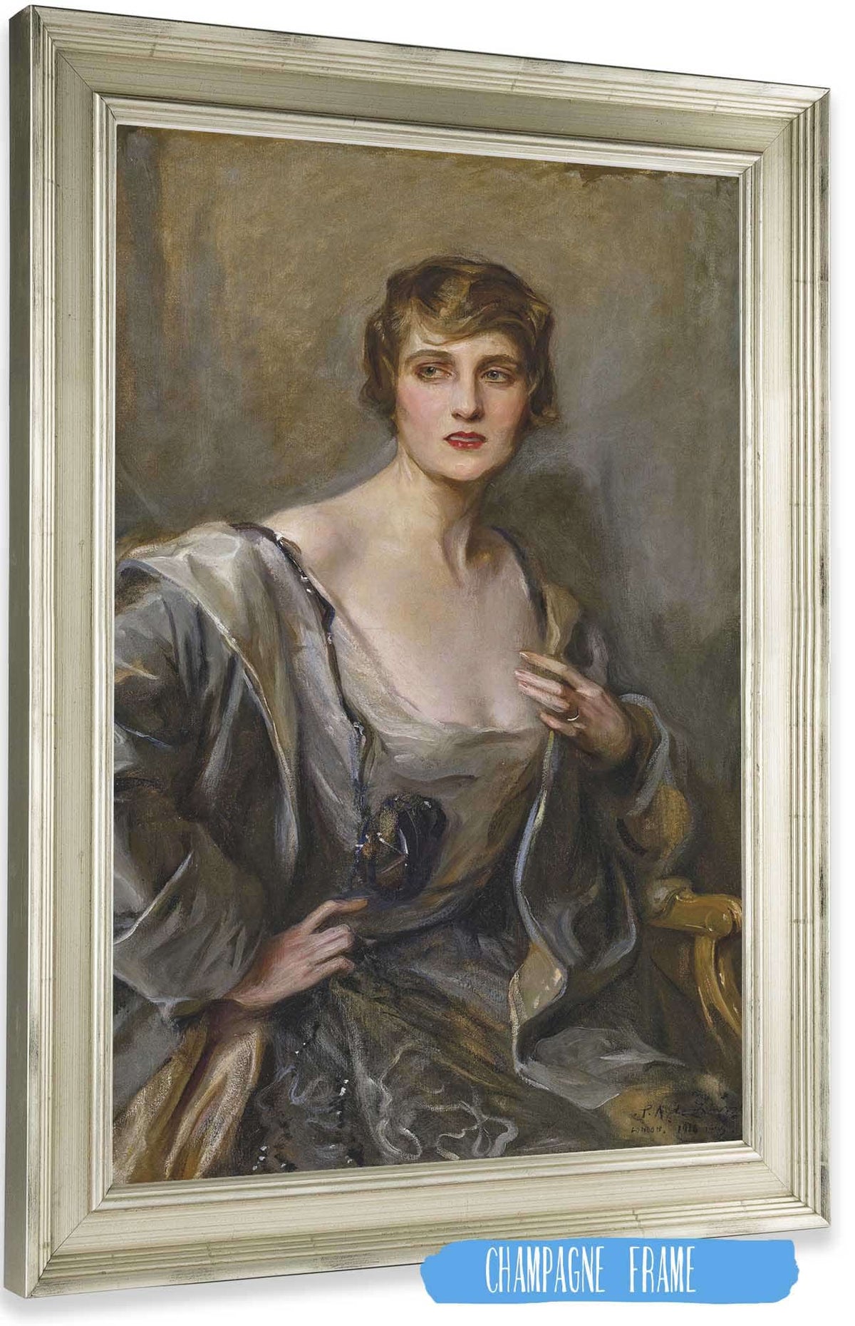 Mrs Winfield Sifton Nee Jean Gazlay Donaldson by Philip Alexius De Laszlo Posters, Prints, & Visual Artwork