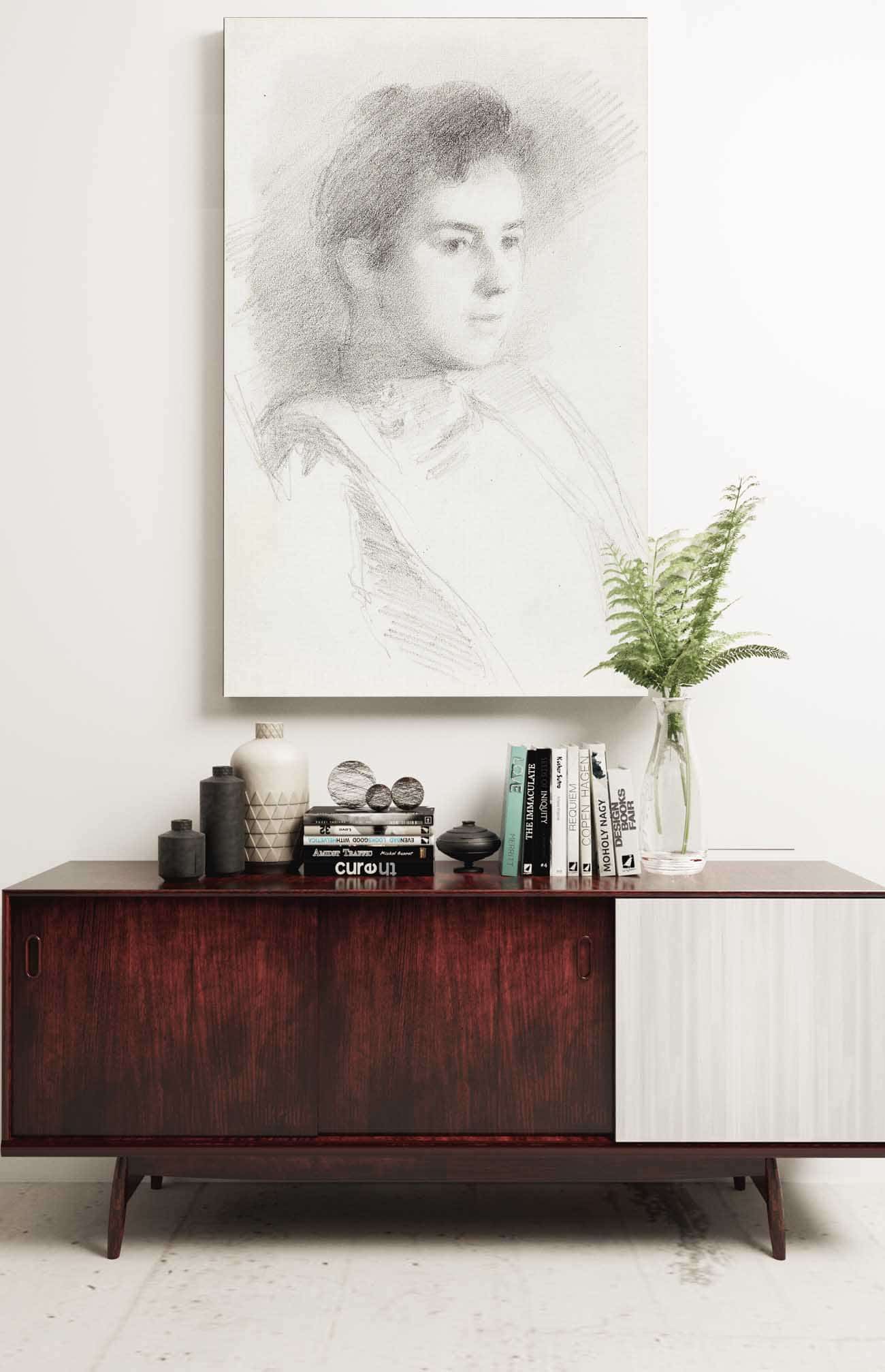Naisen Muotokuva  by Helene Schjerfbeck Posters, Prints, & Visual Artwork