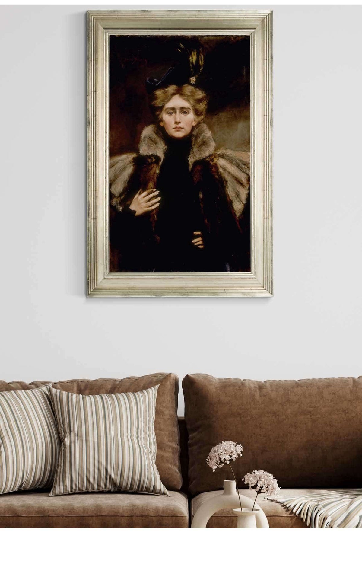 Natalie In Fur Cape by Alice Pike Barney Posters, Prints, & Visual Artwork