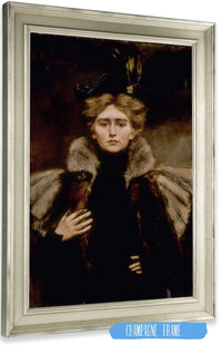 Natalie In Fur Cape by Alice Pike Barney Posters, Prints, & Visual Artwork