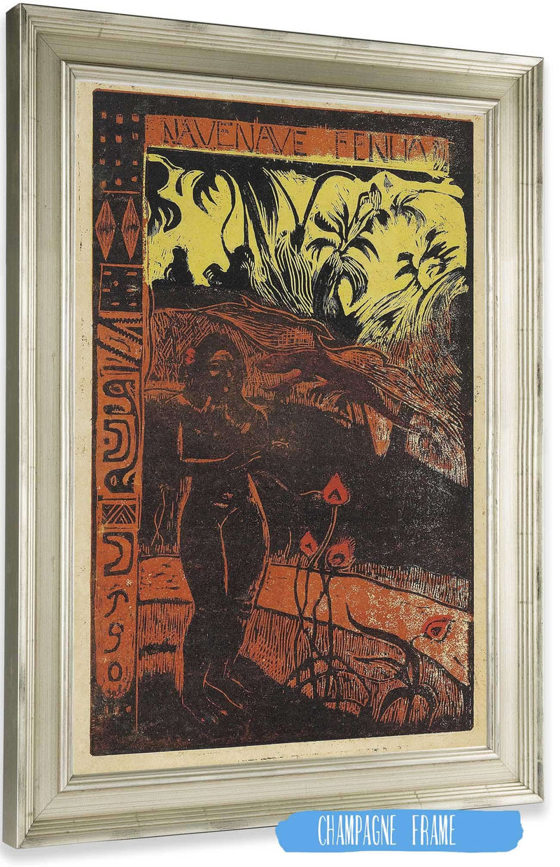 Nave Nave Fenua From The Noa Noa Series  by Paul Gauguin Posters, Prints, & Visual Artwork