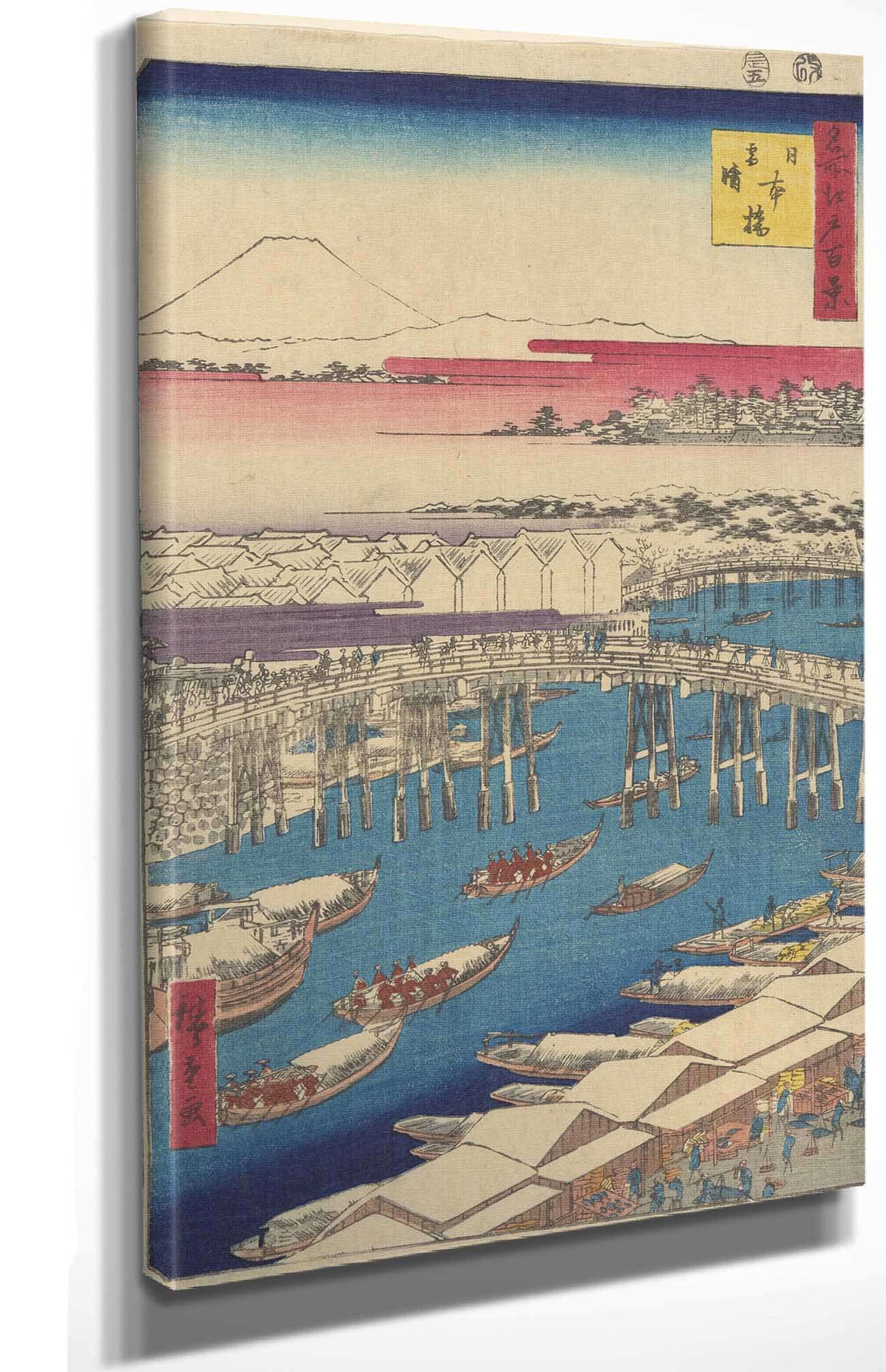 Nihonbashi Clearing Weather After Snow Nihonbashi Yukibare by Ando Hiroshige Posters, Prints, & Visual Artwork