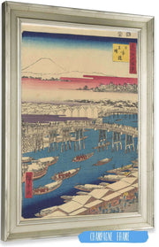 Nihonbashi Clearing Weather After Snow Nihonbashi Yukibare by Ando Hiroshige Posters, Prints, & Visual Artwork