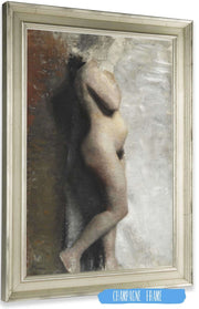 Nogen Kvindelig Model Staaende Profil Mod Hojre by Vilhelm Hammershoi Posters, Prints, & Visual Artwork