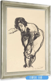 Nude Bending Forward Gebeugter Akt by Lovis Corinth Posters, Prints, & Visual Artwork