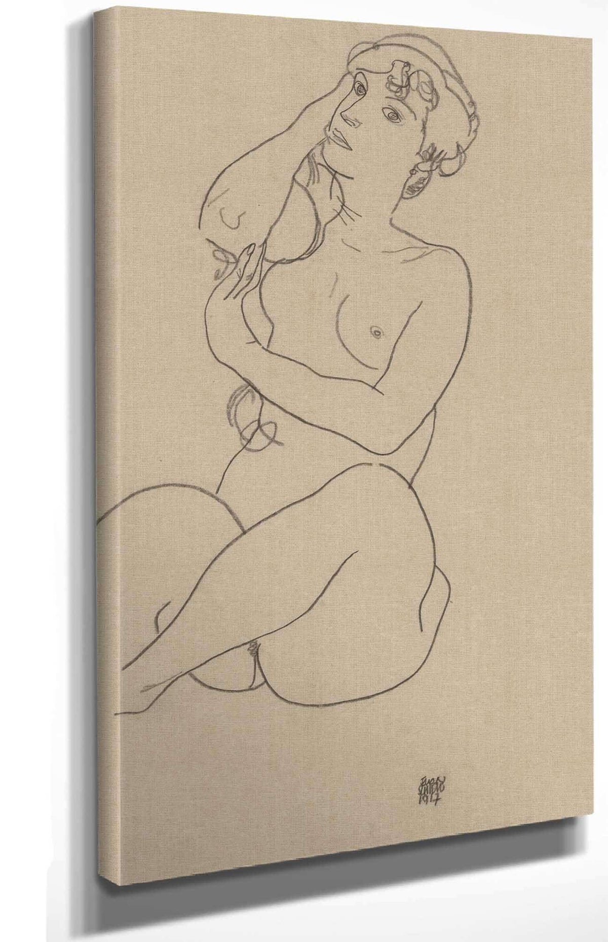 Nude by Egon Schiele Posters, Prints, & Visual Artwork