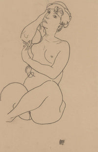 Nude by Egon Schiele Posters, Prints, & Visual Artwork