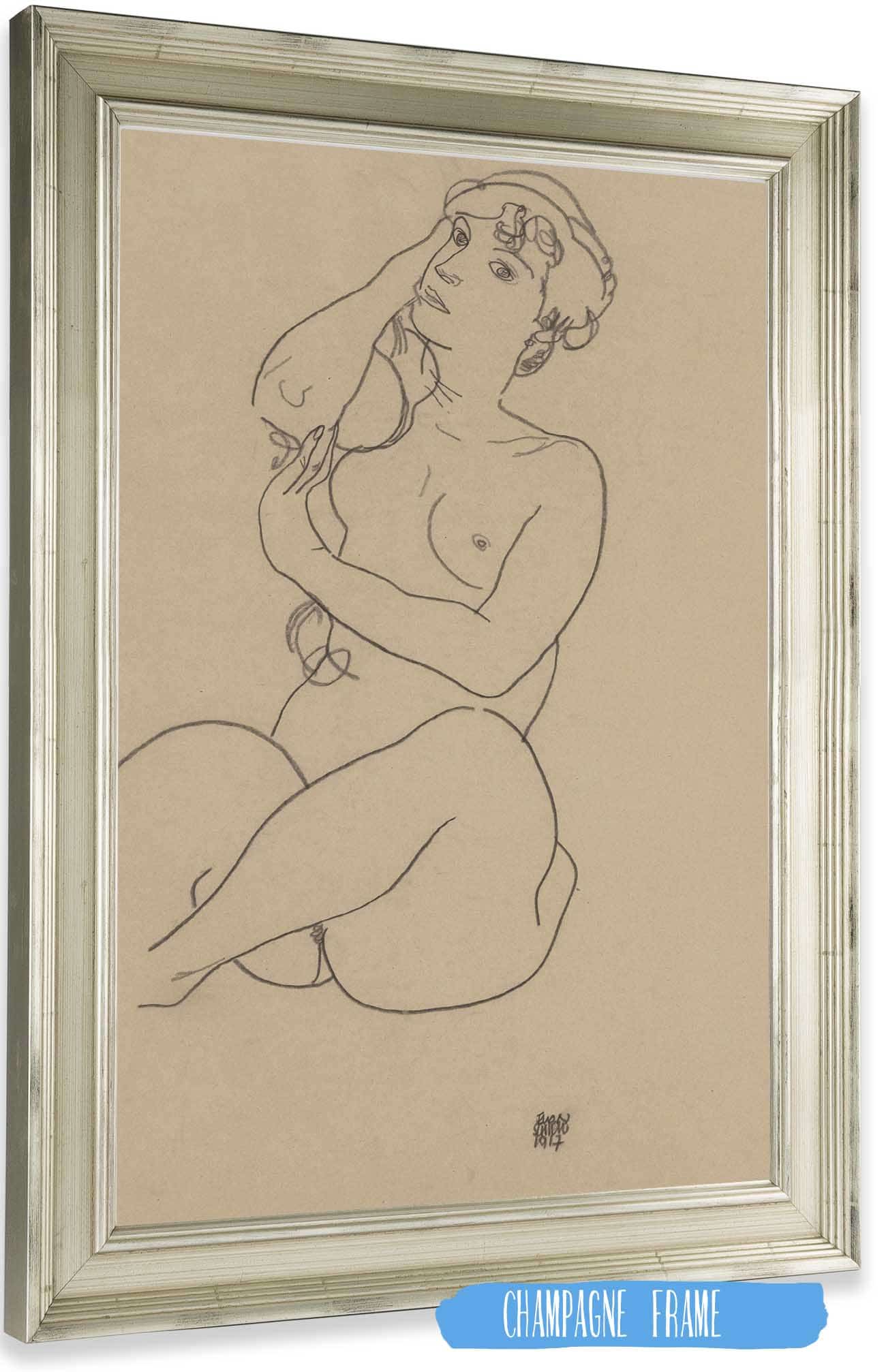 Nude by Egon Schiele Posters, Prints, & Visual Artwork