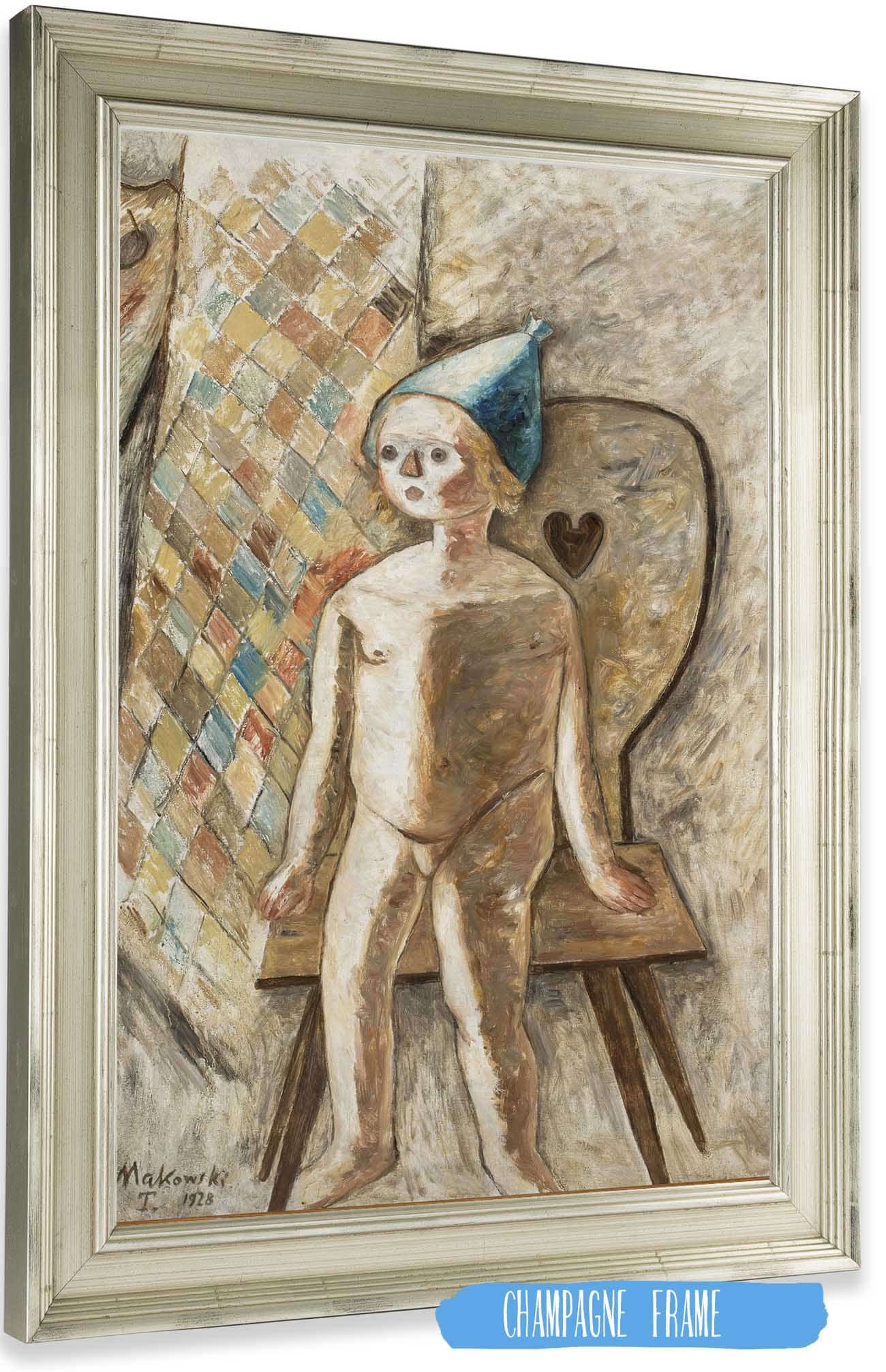 Nude Little Girl In A Blue Cap by Tadeusz Makowski Posters, Prints, & Visual Artwork