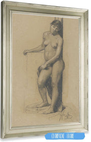 Nude Standing Woman by Jozef Hanula Posters, Prints, & Visual Artwork