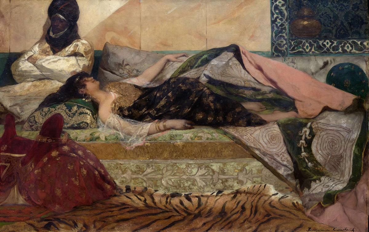 Odalisque by Jean Joseph Benjamin Constant Posters, Prints, & Visual Artwork