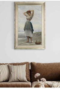 On The Beach by Eugen Von Blaas Posters, Prints, & Visual Artwork