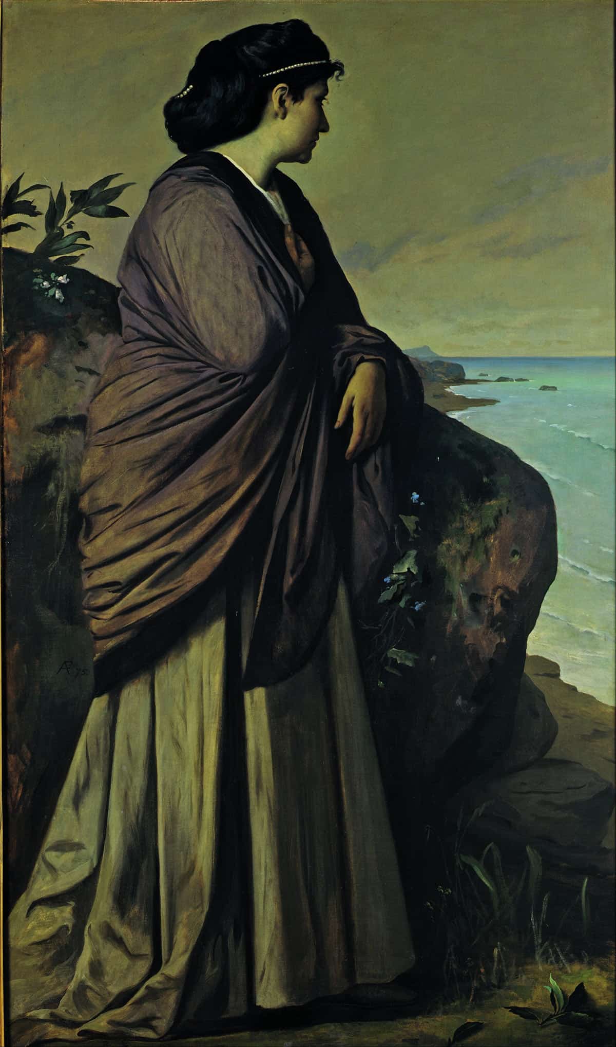 On The Seashore Modern Iphigenia by Anselm Feuerbach Posters, Prints, & Visual Artwork