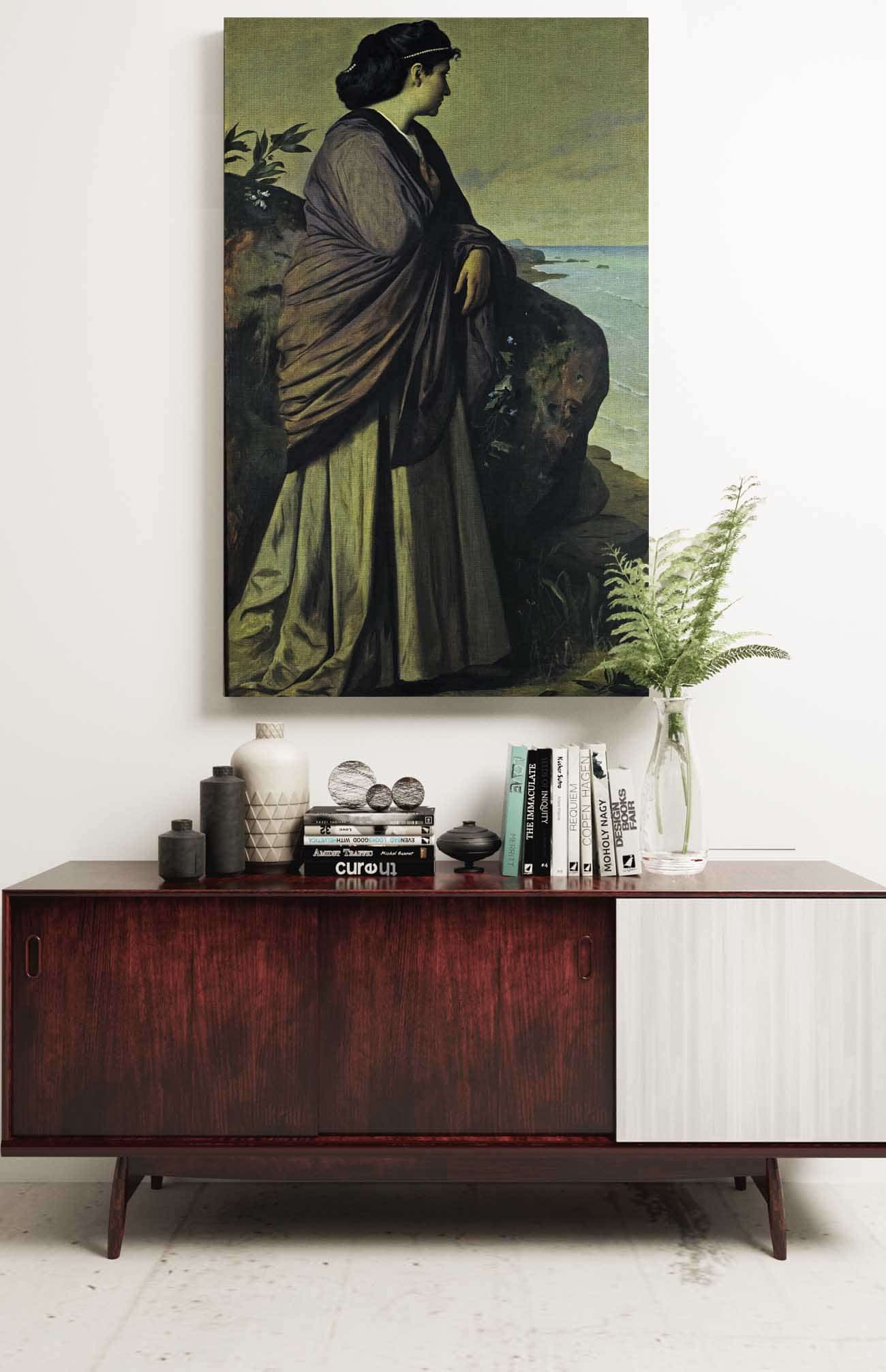On The Seashore Modern Iphigenia by Anselm Feuerbach Posters, Prints, & Visual Artwork