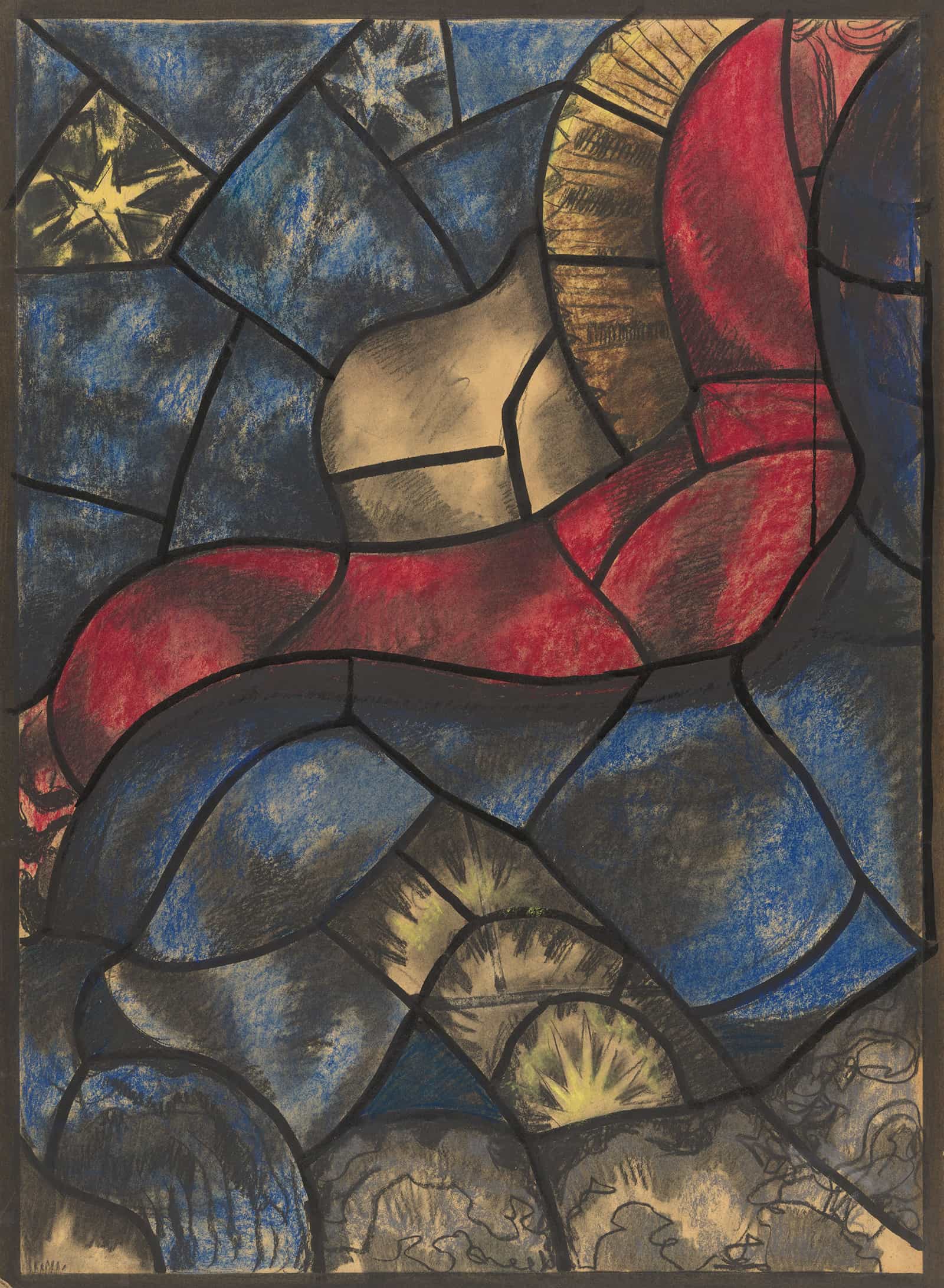 Ontwerp Voor Raam In Het Noordertransept In De Dom Te Utrecht by Richard Nicolaus Roland Holst Posters, Prints, & Visual Artwork