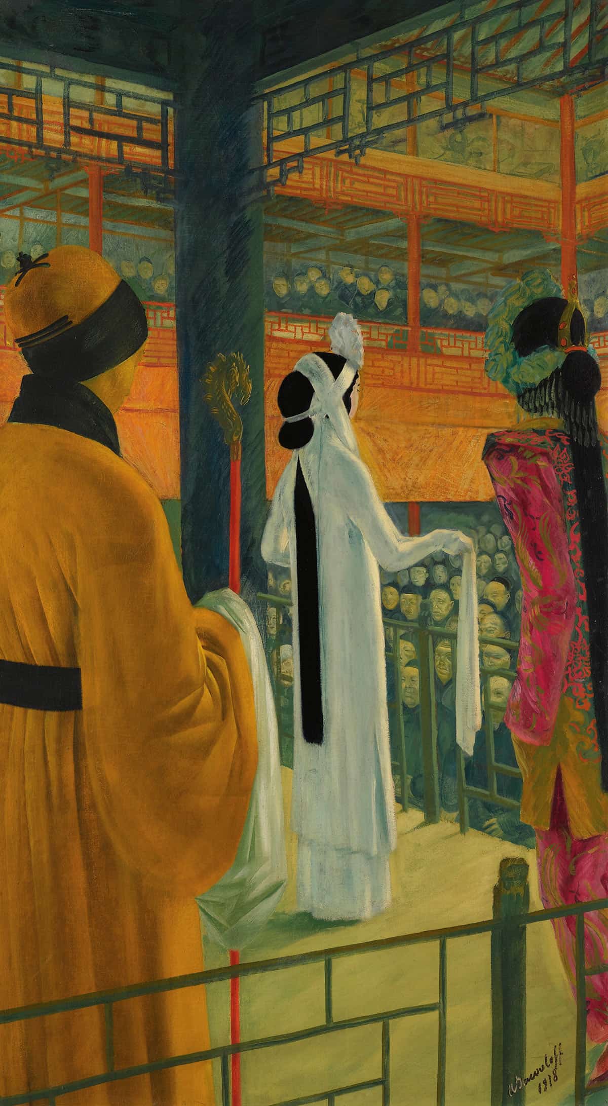 Opera In Peking by Alexander Evgenievich Yakovlev Posters, Prints, & Visual Artwork