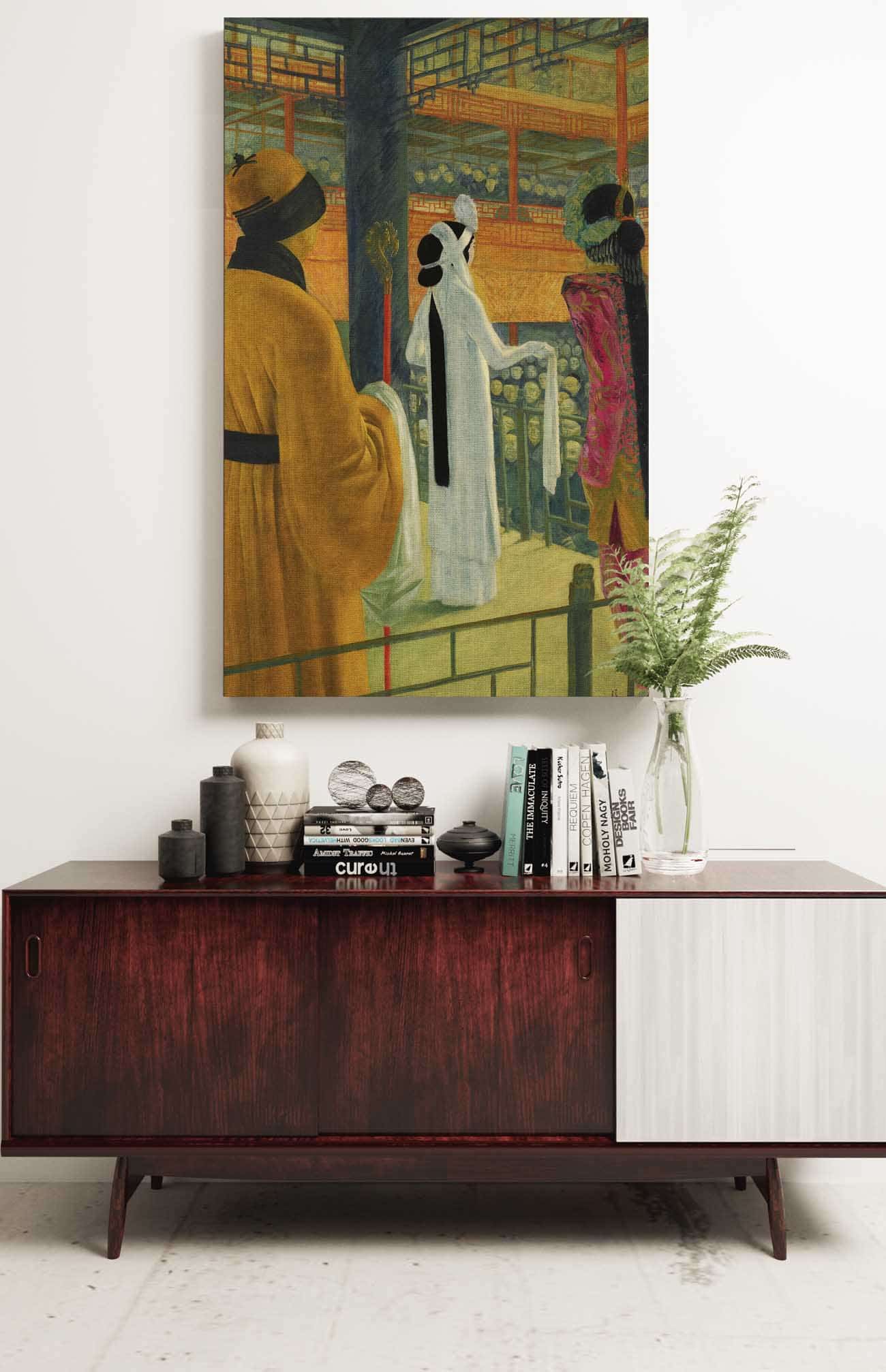 Opera In Peking by Alexander Evgenievich Yakovlev Posters, Prints, & Visual Artwork