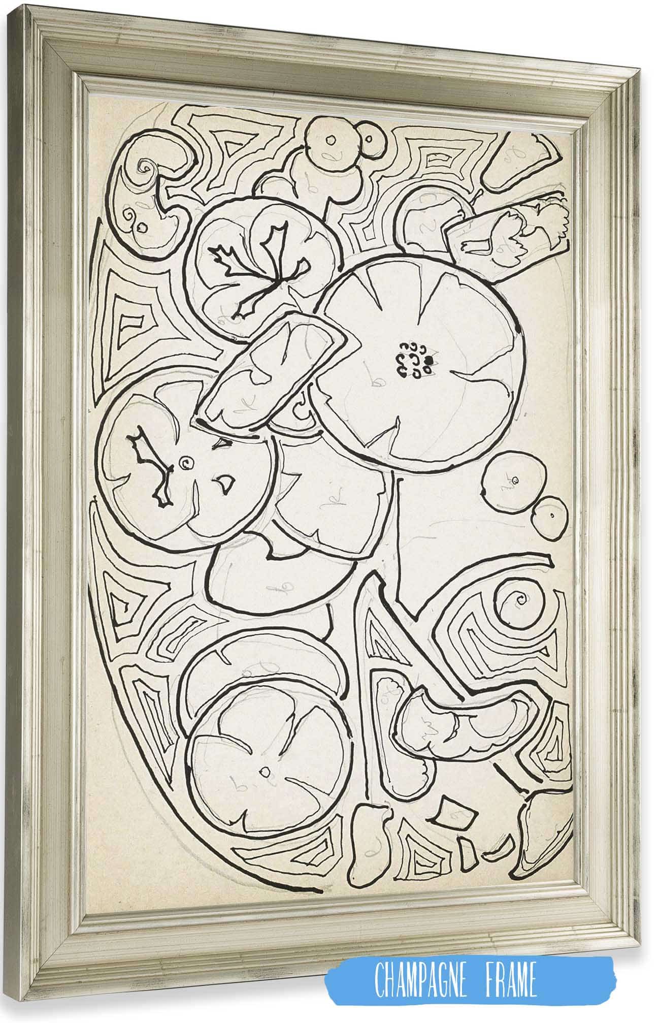 Ornament Met Bloemen En Bladeren by Reijer Stolk Posters, Prints, & Visual Artwork