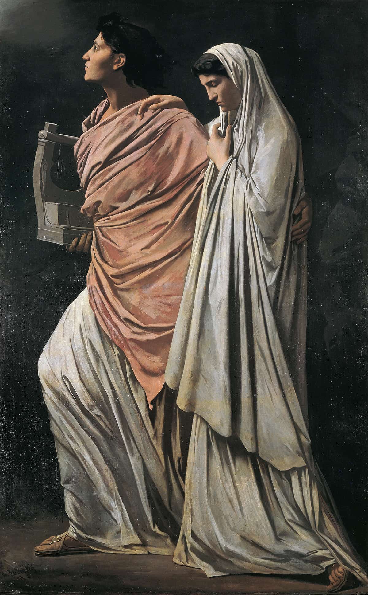 Orpheus And Eurydice by Anselm Feuerbach Posters, Prints, & Visual Artwork