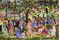 Park Scene by Maurice Prendergast Posters, Prints, & Visual Artwork