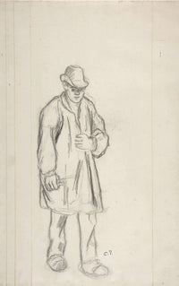 Peasant by Camille Pissarro Posters, Prints, & Visual Artwork