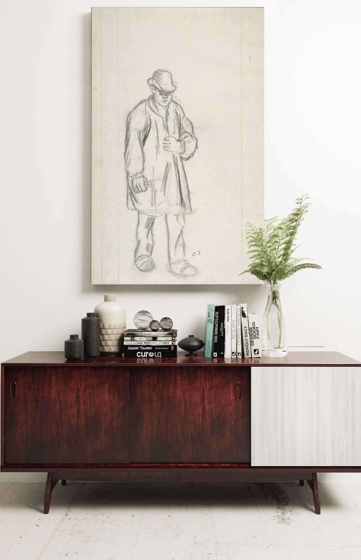 Peasant by Camille Pissarro Posters, Prints, & Visual Artwork