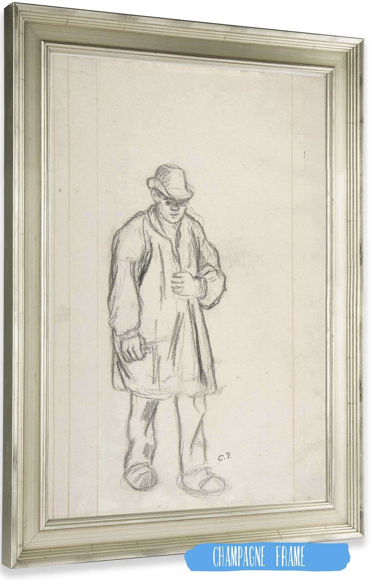 Peasant by Camille Pissarro Posters, Prints, & Visual Artwork