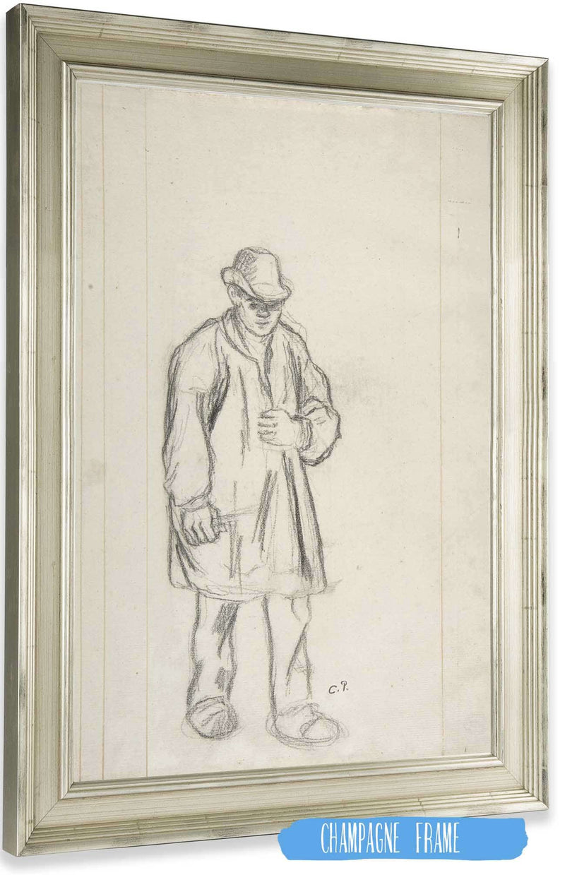 Peasant by Camille Pissarro Posters, Prints, & Visual Artwork