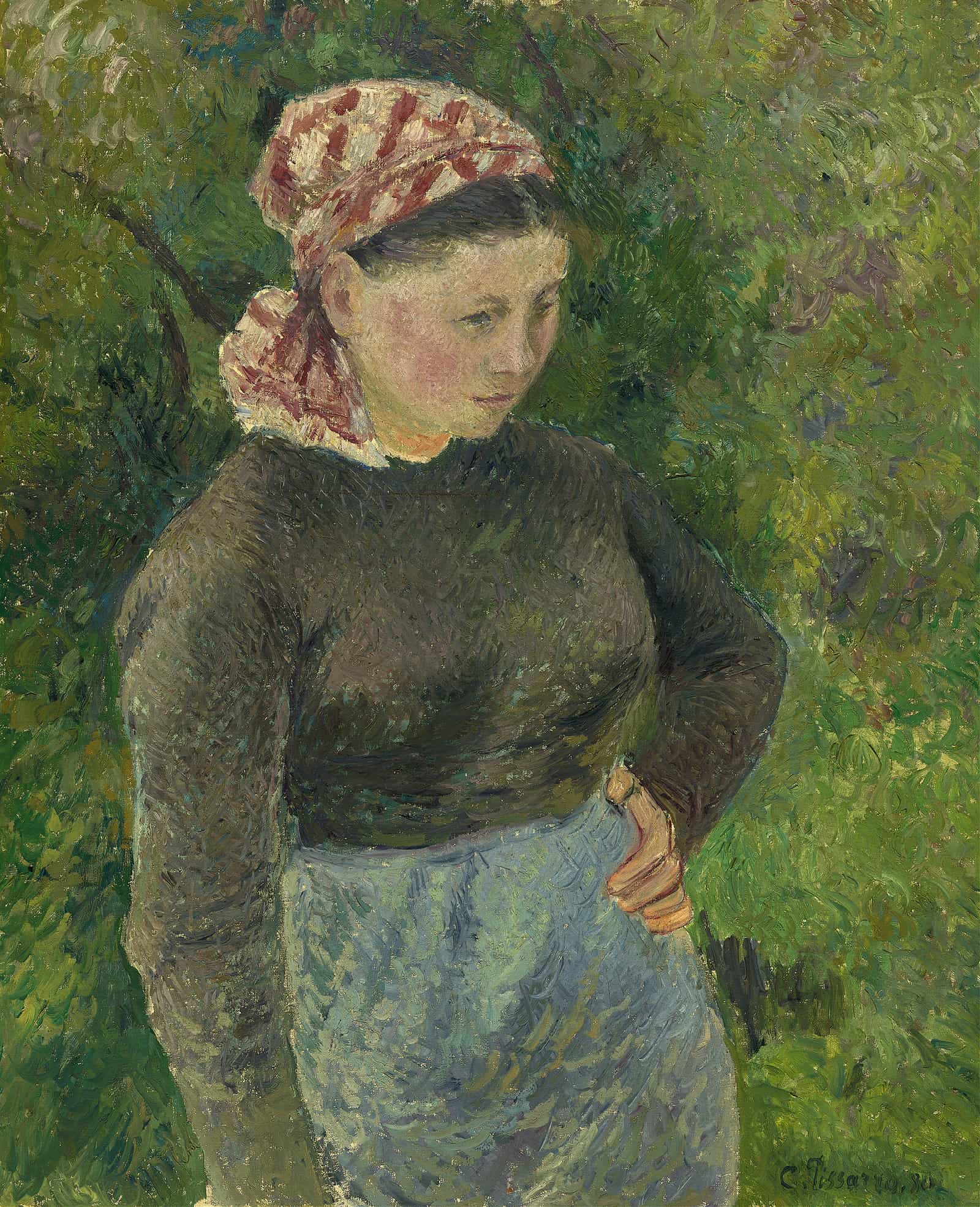 Peasant Woman by Camille Pissarro Posters, Prints, & Visual Artwork