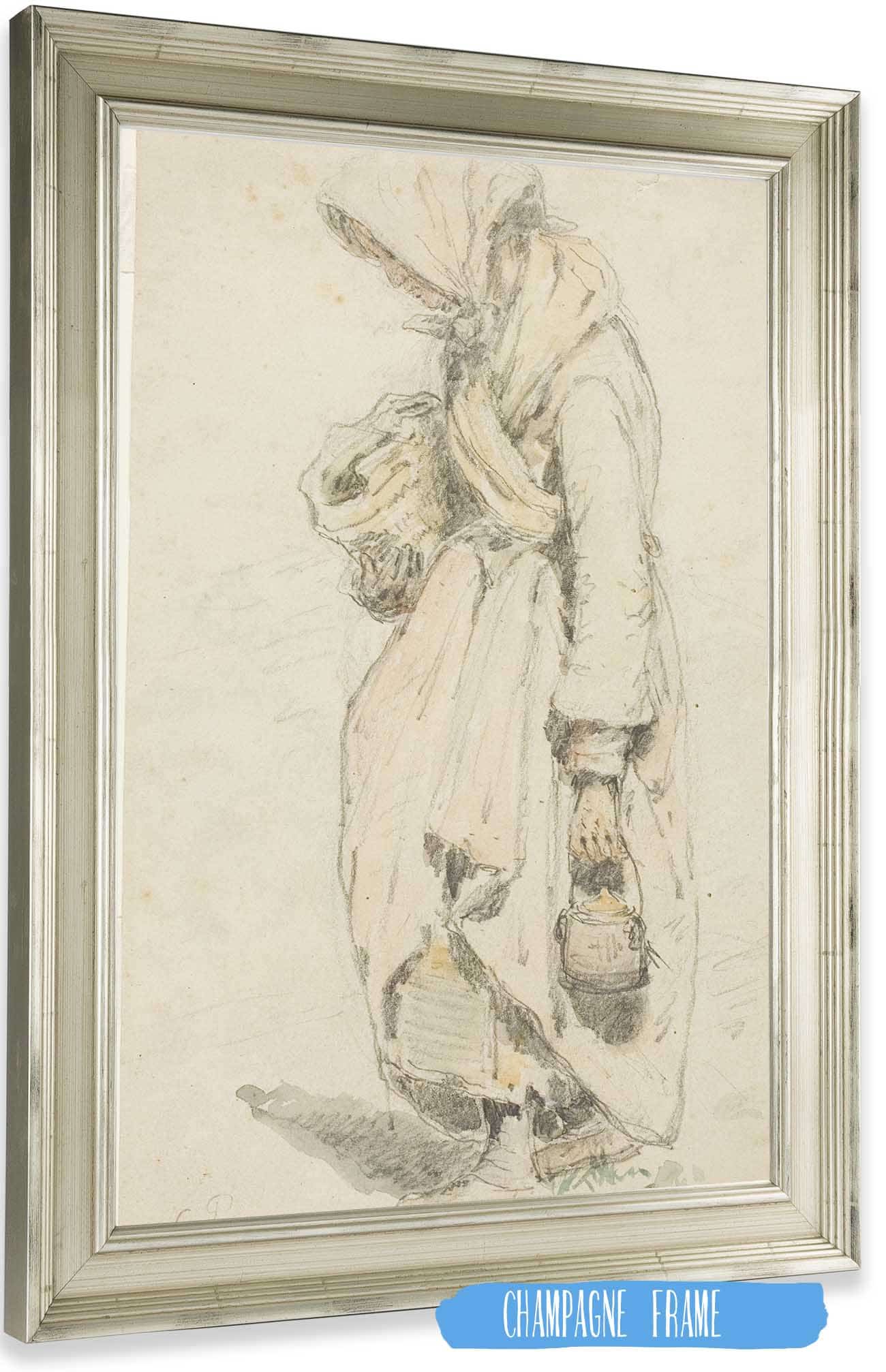 Peasant Woman by Camille Pissarro Posters, Prints, & Visual Artwork
