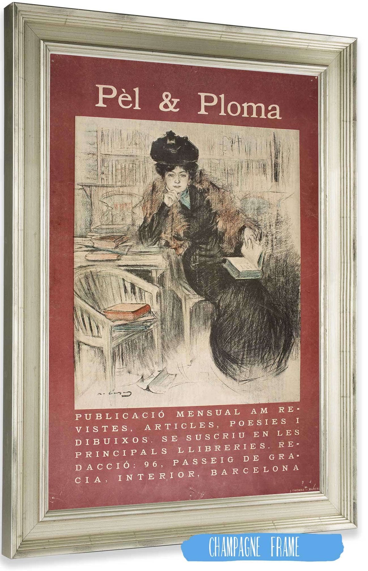 Pel And Ploma by Ramon Casas Posters, Prints, & Visual Artwork