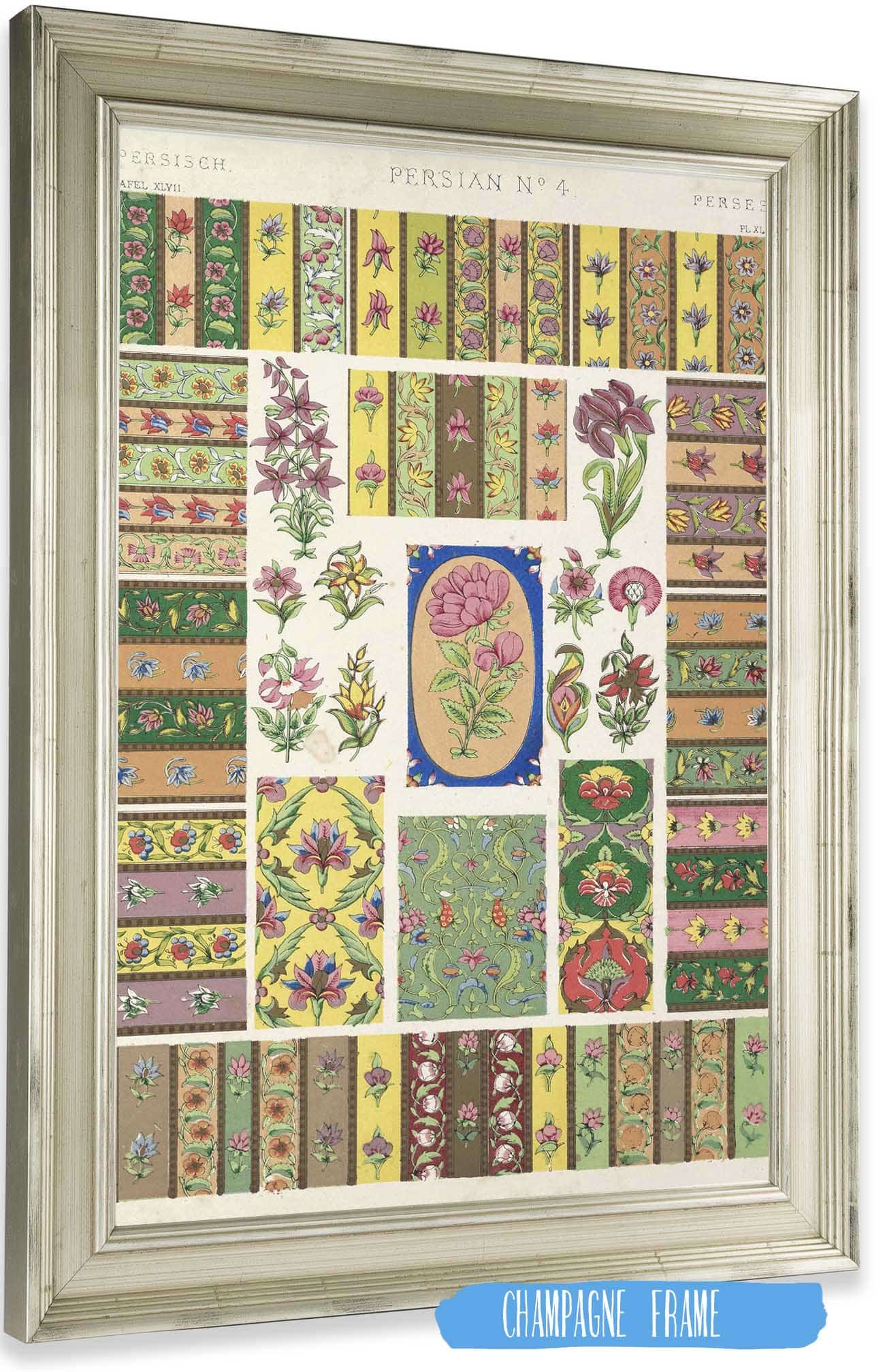 Persian No  by Owen Jones Posters, Prints, & Visual Artwork