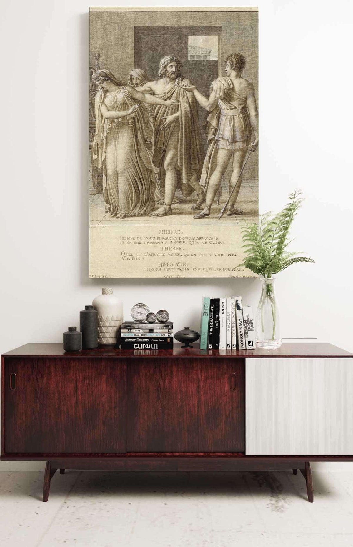 Phaedra Rejecting The Embraces Of Theseus by Anne Louis Girodet Trioson Posters, Prints, & Visual Artwork