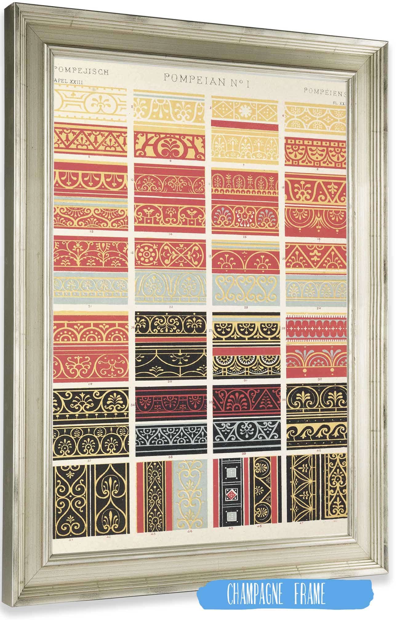 Pompeian No  by Owen Jones Posters, Prints, & Visual Artwork
