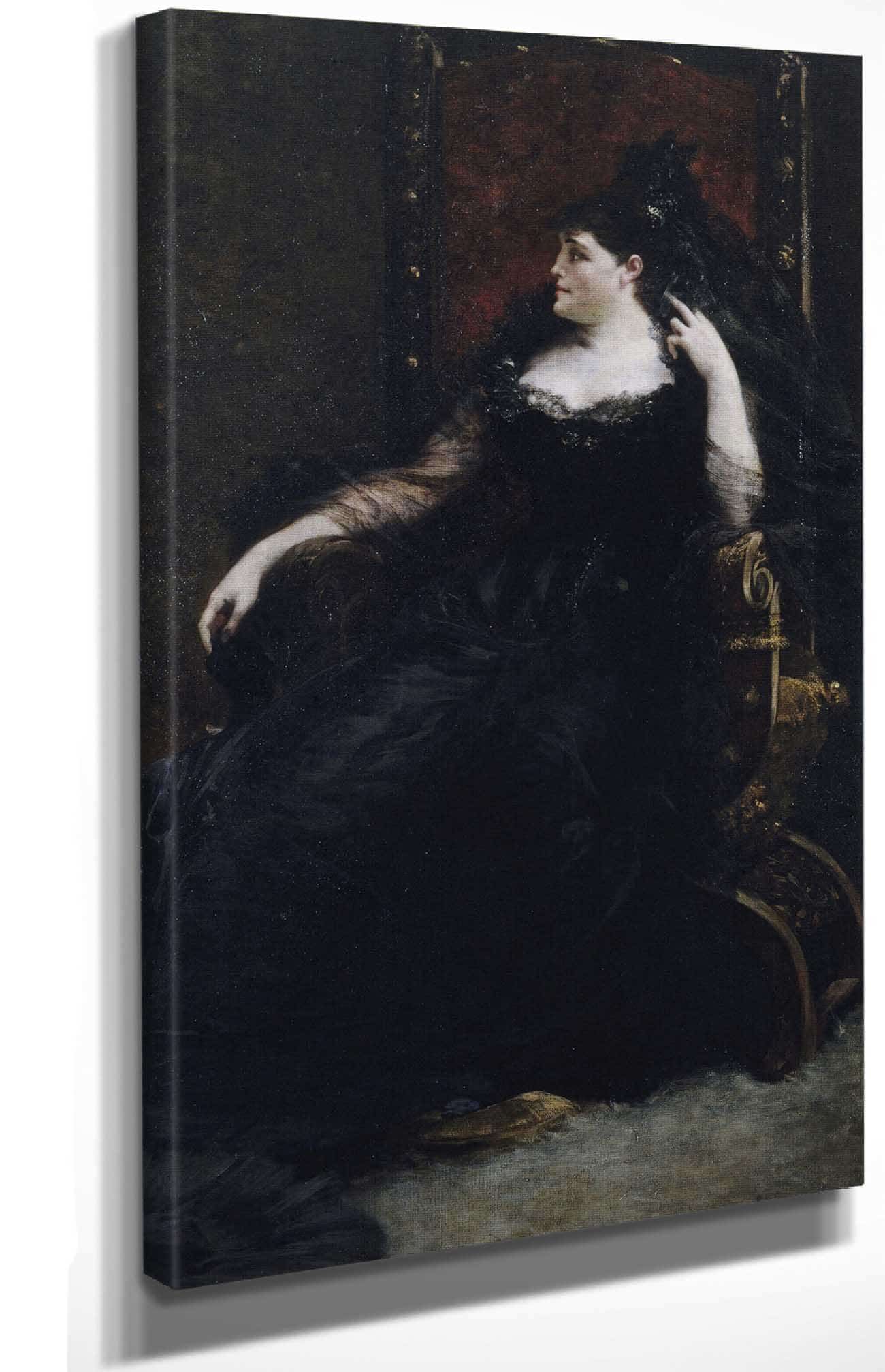Portrait De Gabrielle Krauss Chanteuse by Georges Jules Victor Clairin Posters, Prints, & Visual Artwork