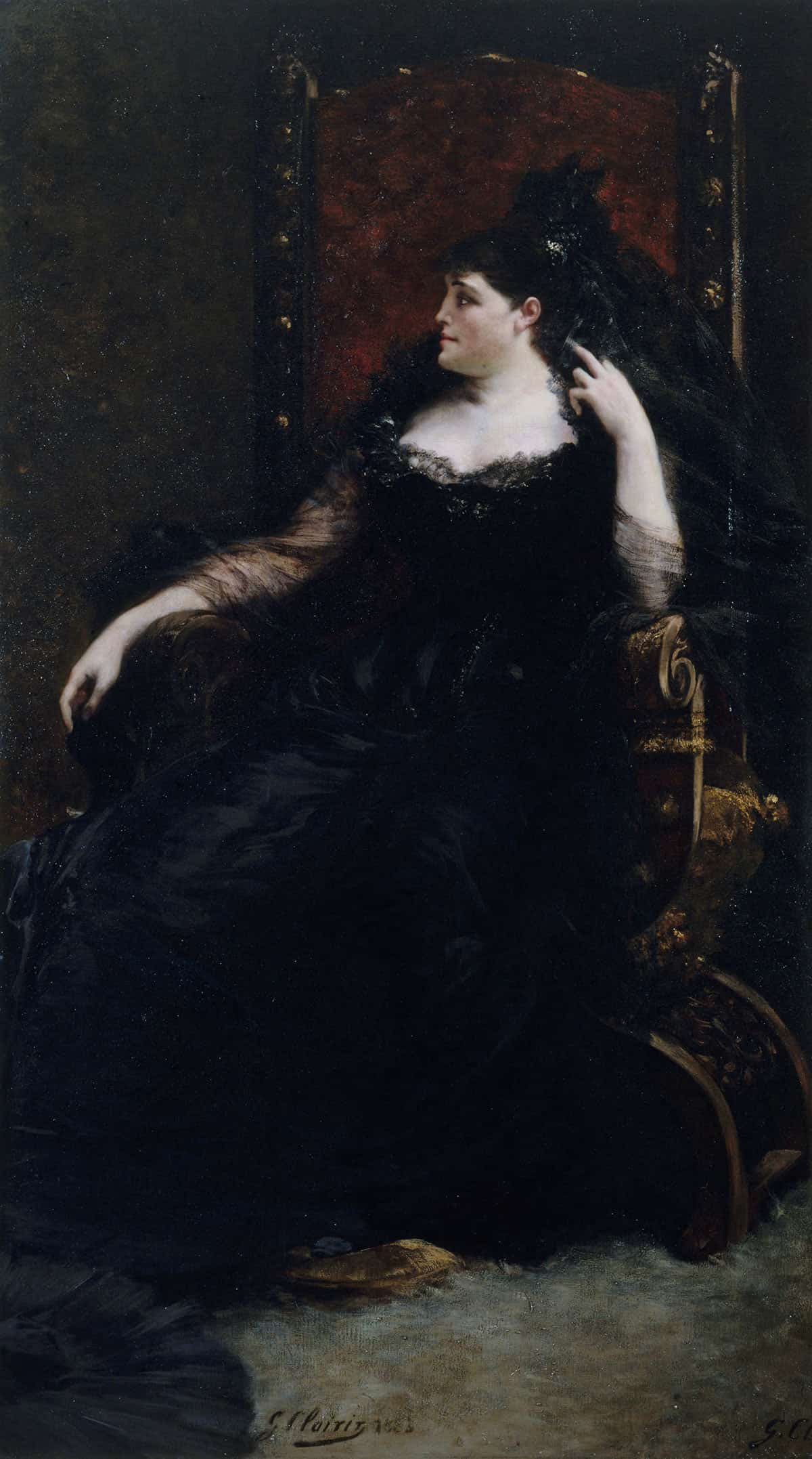 Portrait De Gabrielle Krauss Chanteuse by Georges Jules Victor Clairin Posters, Prints, & Visual Artwork