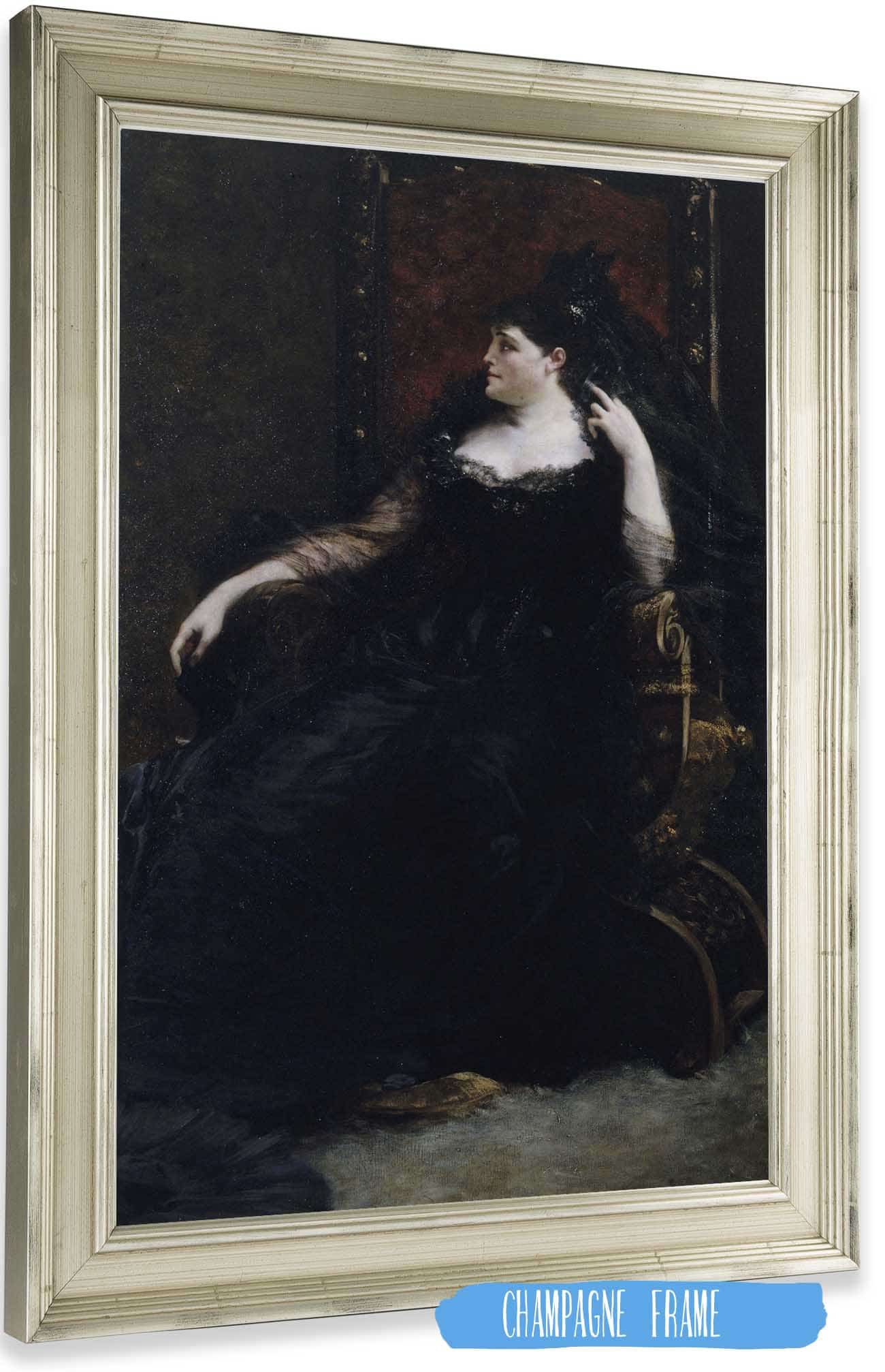 Portrait De Gabrielle Krauss Chanteuse by Georges Jules Victor Clairin Posters, Prints, & Visual Artwork