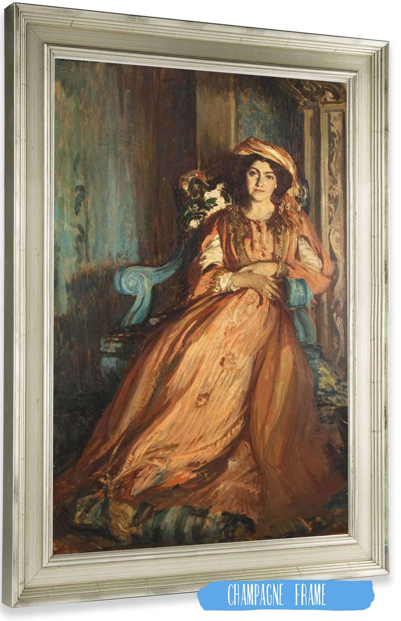 Portrait De Mabel Dodge A La Villa Curonia by Jacques Emile Blanche Posters, Prints, & Visual Artwork