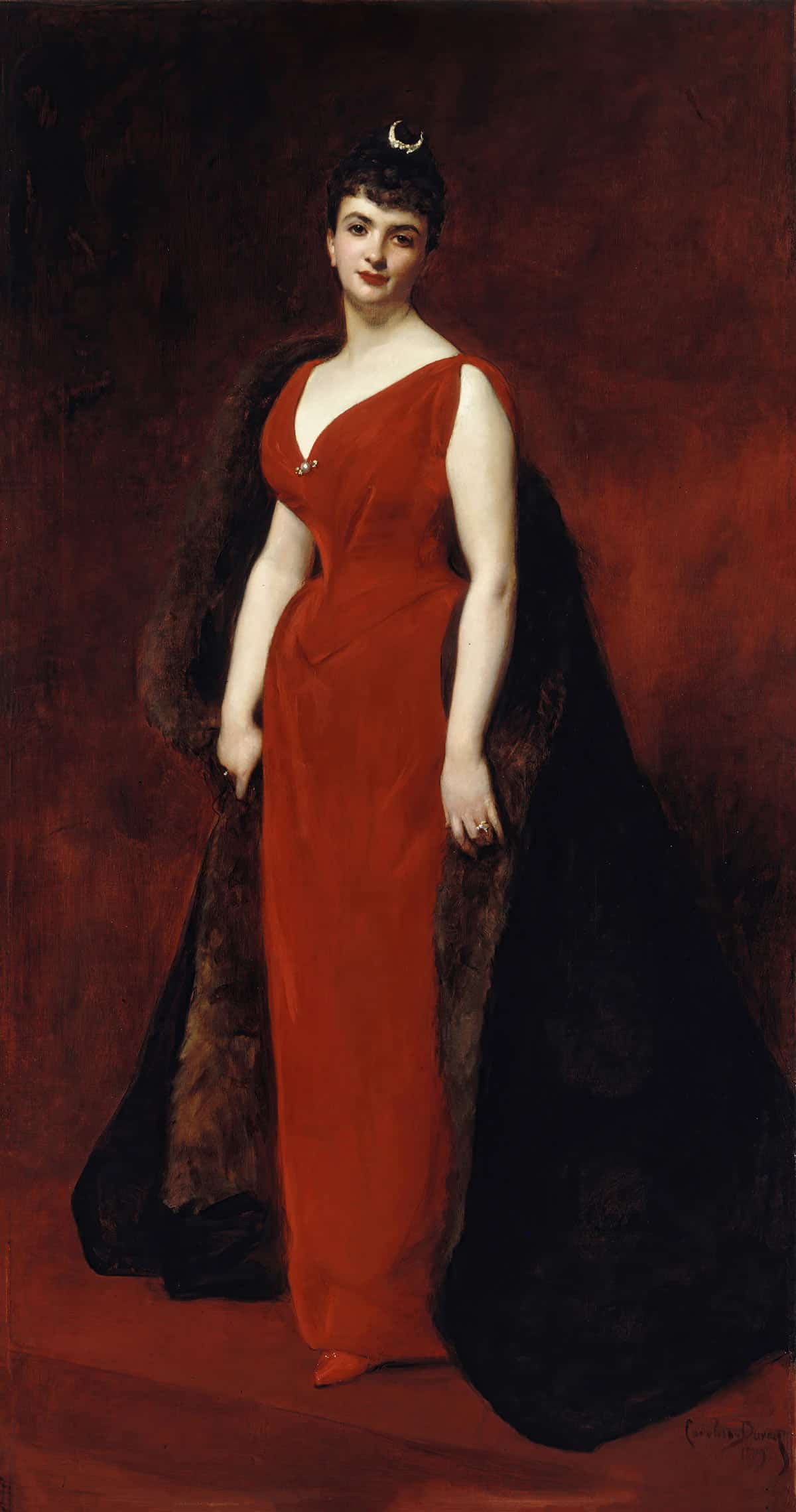Portrait De Madame Edgar Stern by Carolus Duran Posters, Prints, & Visual Artwork