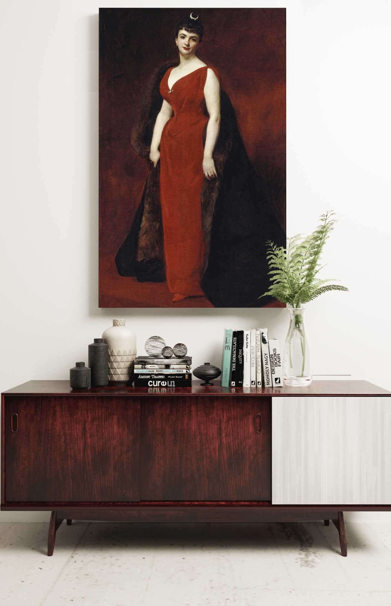 Portrait De Madame Edgar Stern by Carolus Duran Posters, Prints, & Visual Artwork