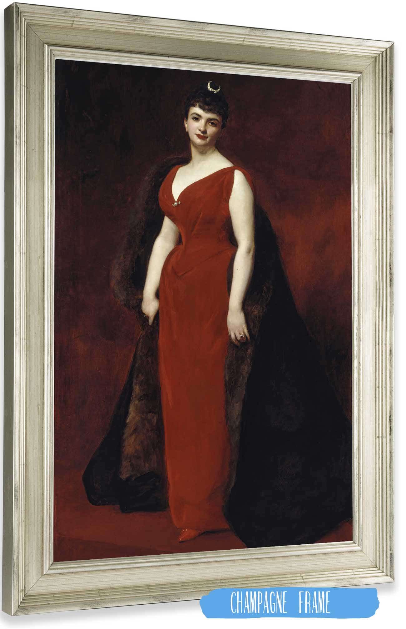 Portrait De Madame Edgar Stern by Carolus Duran Posters, Prints, & Visual Artwork