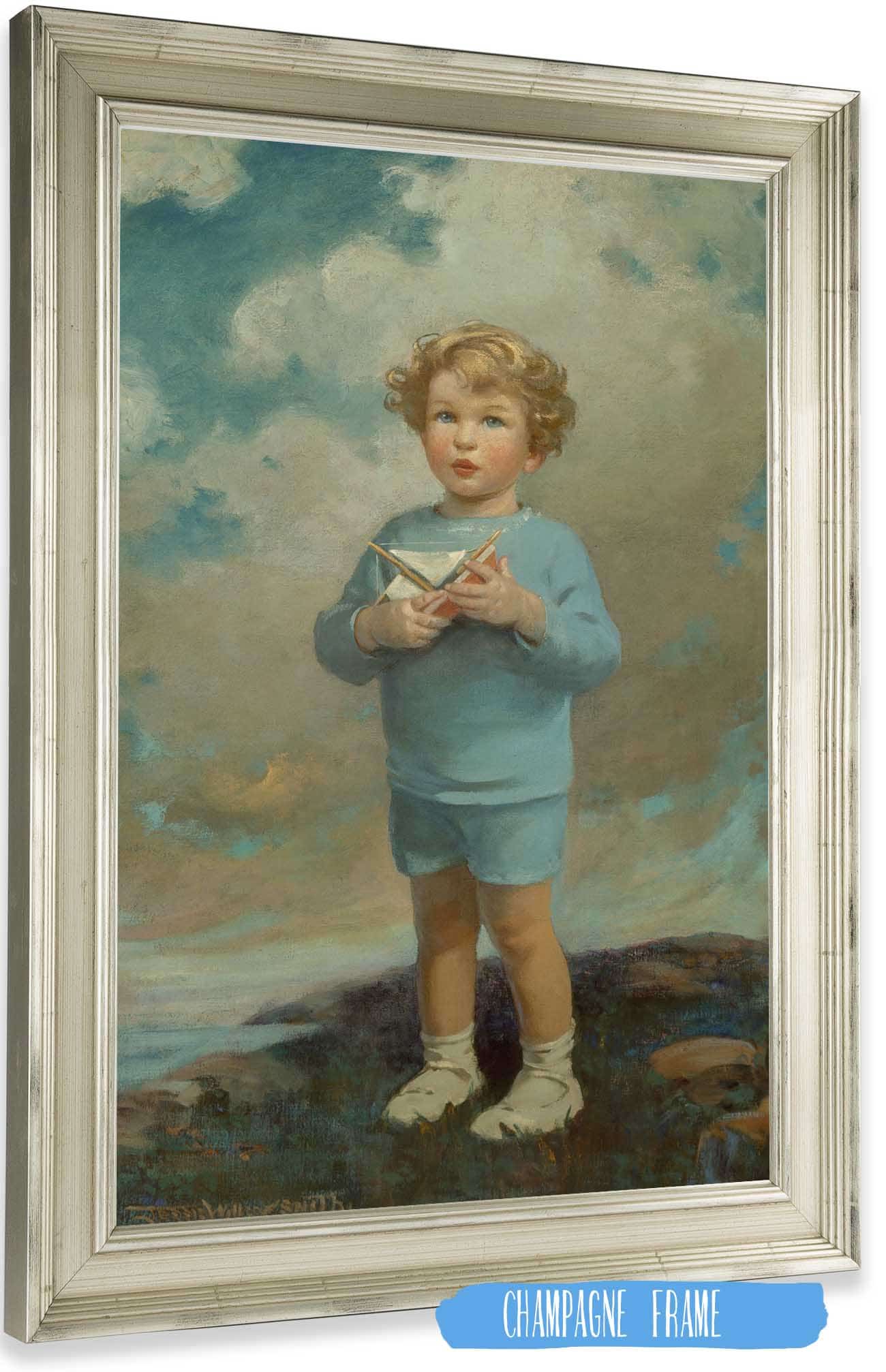 Portrait Of A Boy by Jessie Willcox Smith Posters, Prints, & Visual Artwork
