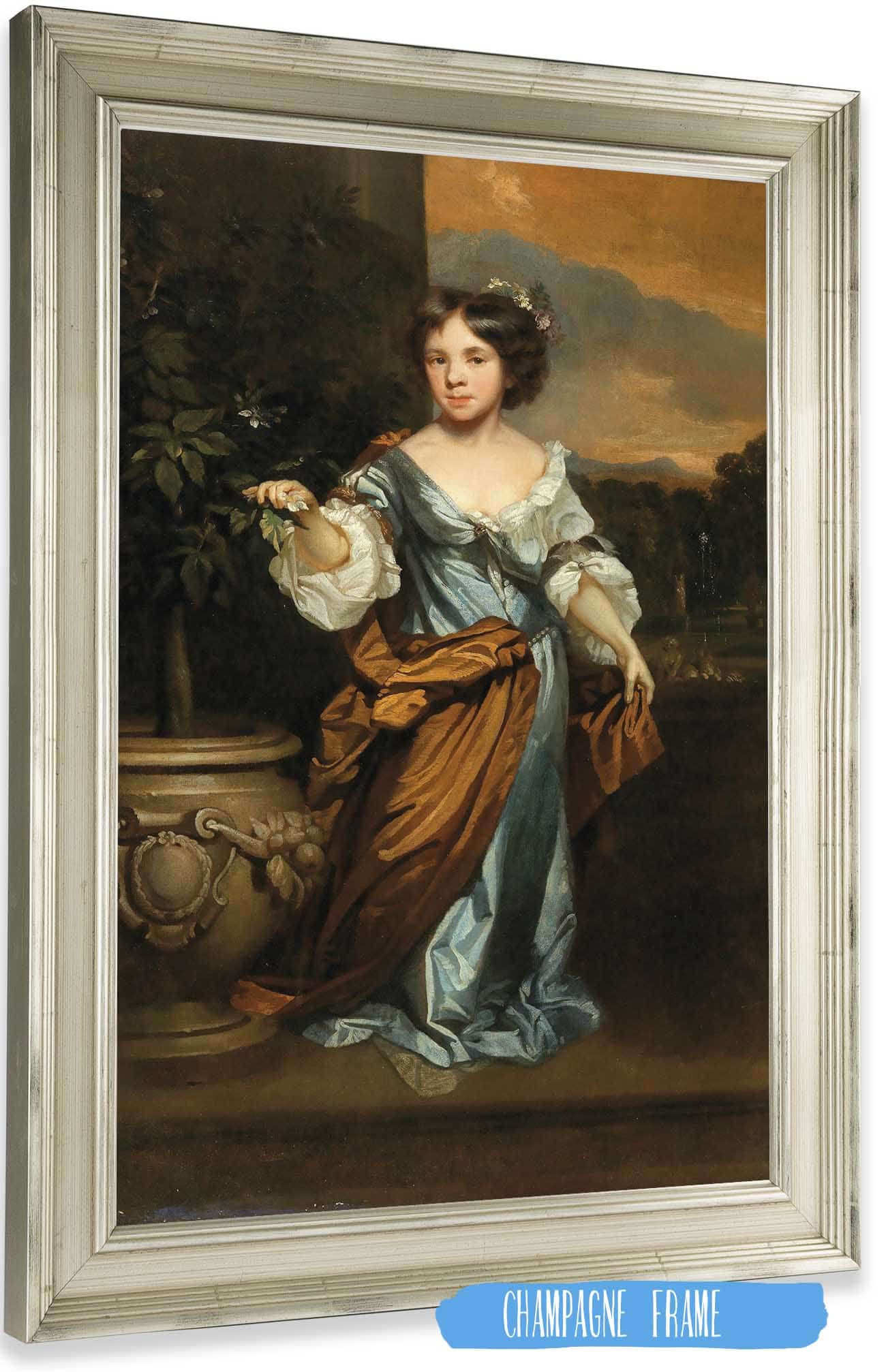 Portrait Of A Girl by Nicolaes Maes Posters, Prints, & Visual Artwork