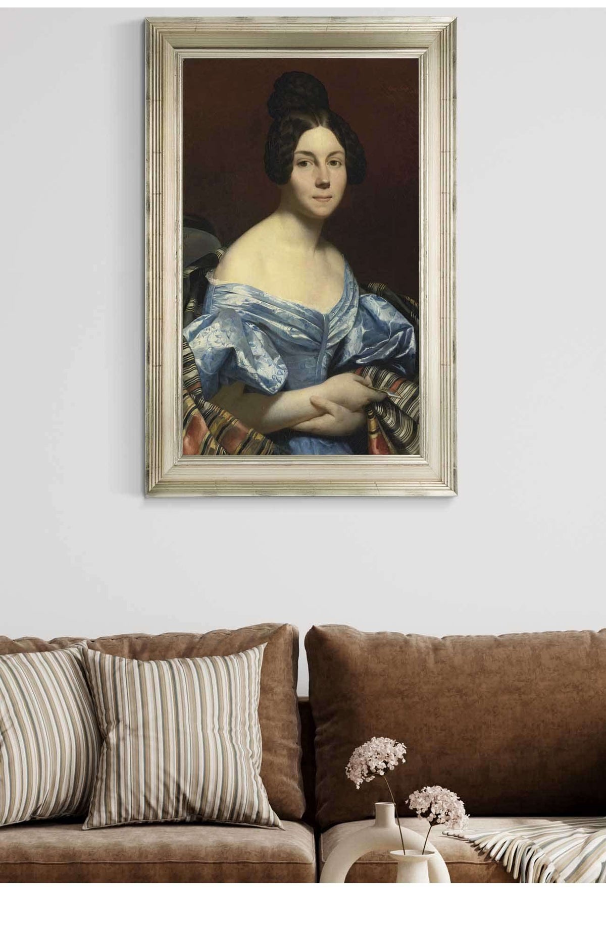 Portrait Of A Lady by Ary Scheffer Posters, Prints, & Visual Artwork