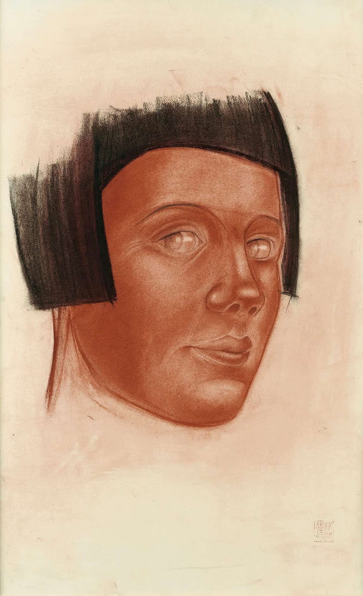 Portrait Of A Woman by Alexander Evgenievich Yakovlev Posters, Prints, & Visual Artwork