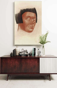 Portrait Of A Woman by Alexander Evgenievich Yakovlev Posters, Prints, & Visual Artwork