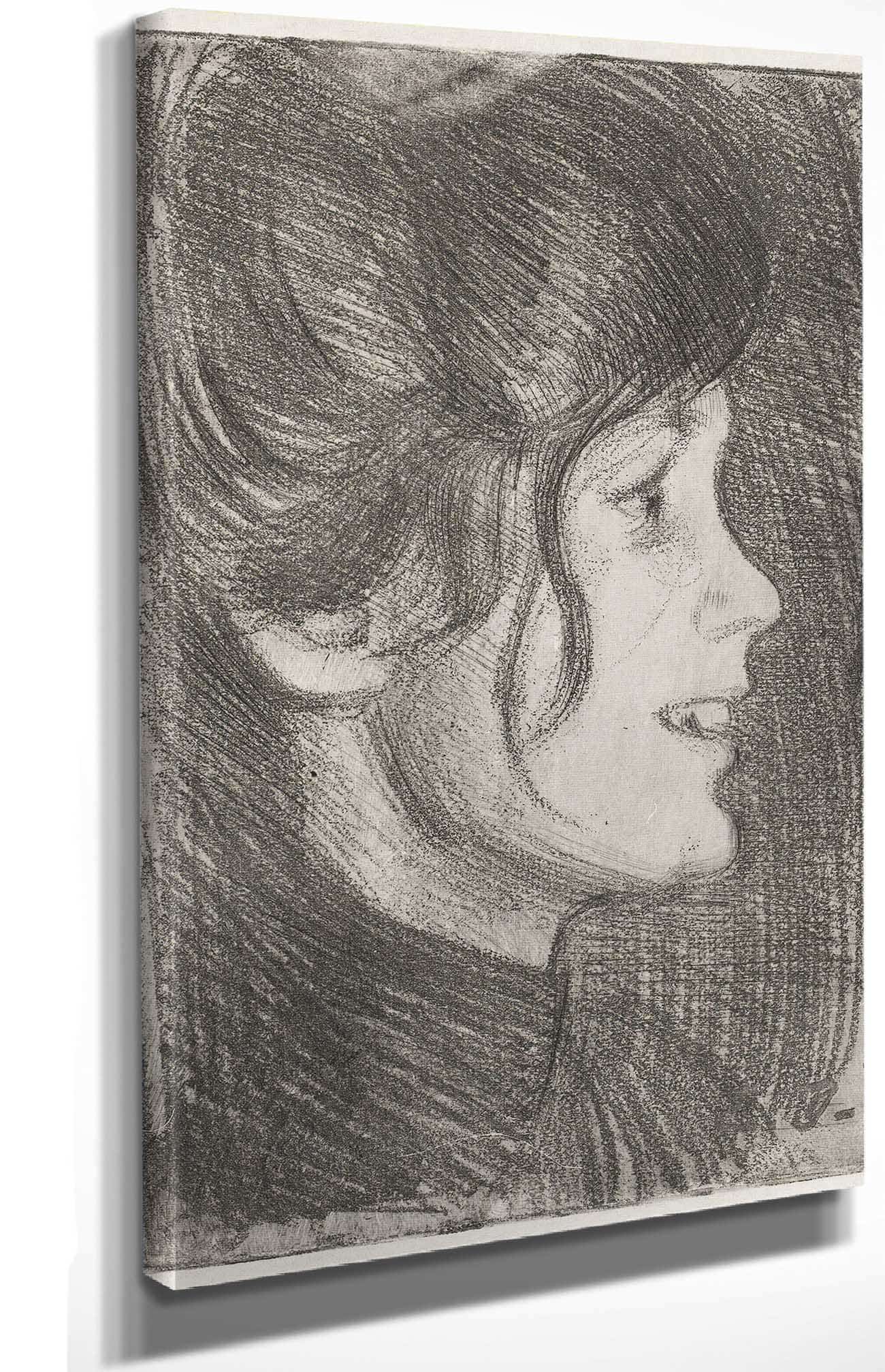 Portrait Of A Young Woman  by Eero Jarnefelt Posters, Prints, & Visual Artwork